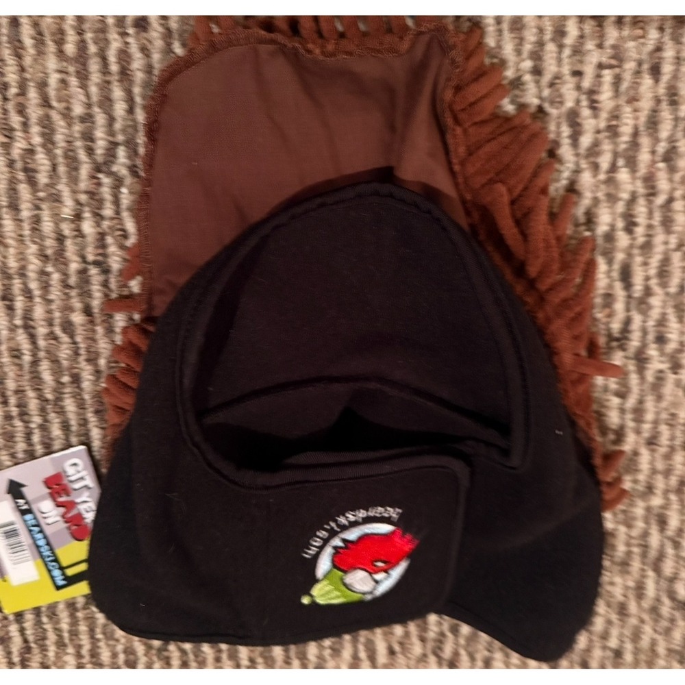 Beardski Beard Ski Mask Brown Warm Comfy Gift Christmas NWT - Picture 3 of 3